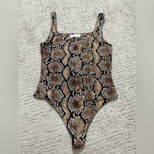 Aritzia Babaton Snakeskin Swim Suit